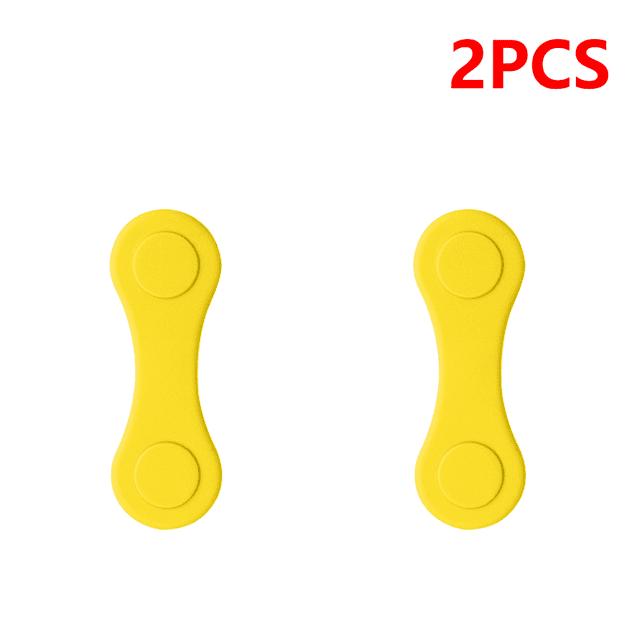 Support de Marqueur de Balle de Golf en Silicone, Pince de Calibration de Position de Mini Golf Magnétique, Fournitures de Golf Professionnelles Réutilisables, 2 Pcs, Jaune