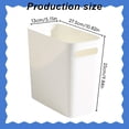 thumbnail image 4 of Homesteed 28*14 Slim Trash Can Wastebasket for Bathroom Office Kitchen, Space Saving Garbage Bin for Tight Corners and Narrow Spaces, 4 of 9