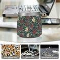 thumbnail image 6 of Yayeee Ashtray with Lid for Cigarette Smokeless Stainless Steel Home Ash Holder, Christmas Holly Leaves, 6 of 7