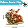 thumbnail image 2 of 200Pcs Christmas Santa Claus Sleigh Wooden Jigsaw Puzzles for Adults 12.2x11.2inch Gifts Snowflakes Colorful Unique Animal Shaped Jigsaw Puzzles for Holidays Birthday, 2 of 7