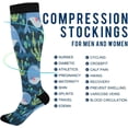 thumbnail image 4 of FREEAMG Cute Sea Compression Socks for Women&Men Circulation-Best Support for Nurses,Running,Athletic-1 Pairs, 4 of 7