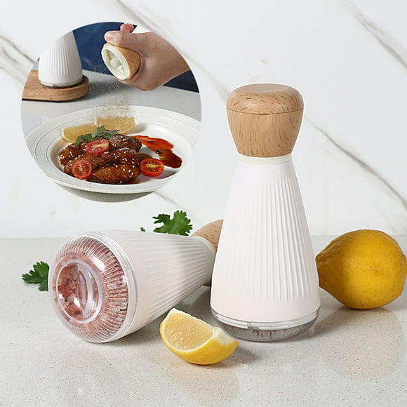 EGNMCR Kitchen Gadgets, Kitchen Appliances, Kitchen Accessories, Kitchen Products Adjustable Seasoning Grinder Set With Wooden Handle Non Slip Design For Kitchen Cooking Spices pepper mill
