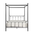 thumbnail image 3 of OakvillePark Bijou Vertical-Slat Metal Platform Bed, Queen, Black, 3 of 5