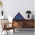 thumbnail image 7 of Americanflat 5x9.5 Picture Frame Large Flag Display Case Fits Folded Burial Flags Silhouette Box - Mahogany, 7 of 7
