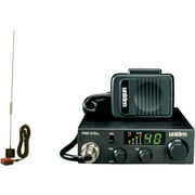 Uniden PRO510XL 40-Channel Compact CB Radio and Tram 1198 Glass Mount CB With Weather-band Mobile Antenna