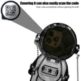 thumbnail image 4 of Compatible with iPhone 14 Astronaut Case with Kickstand Mirror Lanyard Shoulder Strap Case Detachable Glitter Paper Mirror Case for Women Girls Cute 3D Astronaut Bling Case, Black, 4 of 16