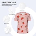 thumbnail image 5 of Rocae Strawberry for Breathable Men's Baseball T-Shirt Fashionable Casual Baseball Jersey, Moisture-wicking Sportswear 3X-Large, 5 of 9