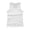 White, variant on Girls Tank Tops Ribbed Knit Sleeveless Racerback Athletic Shirts for Kids Dance Tops Stretch Undershirt (White, 12-18 Months)