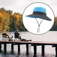 thumbnail image 1 of Sombrero de pescador de ala ancha de malla plegable con protección UV para mujer, ideal para verano, playa, pesca, uso al aire libre. Sombrero de playa para mujer, malla, cola de caballo alta, ala, 1 of 7