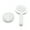White, variant on White Foldable Handle Mirror With Led Light Usb Charging Port Compact For Travel And Purse