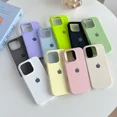 thumbnail image 5 of Fundas de silicona oficiales originales para iPhone 16 13 14 15 12 Pro Max funda para Apple iPhone 16Plus 16 14 15 13 12 Pro, 5 of 5