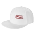 thumbnail image 1 of ZICANCN Pray Character Pattern Baseball Caps, Trucker Hats for Men And Women, Adjustable Breathable Flat Caps, White, 1 of 6