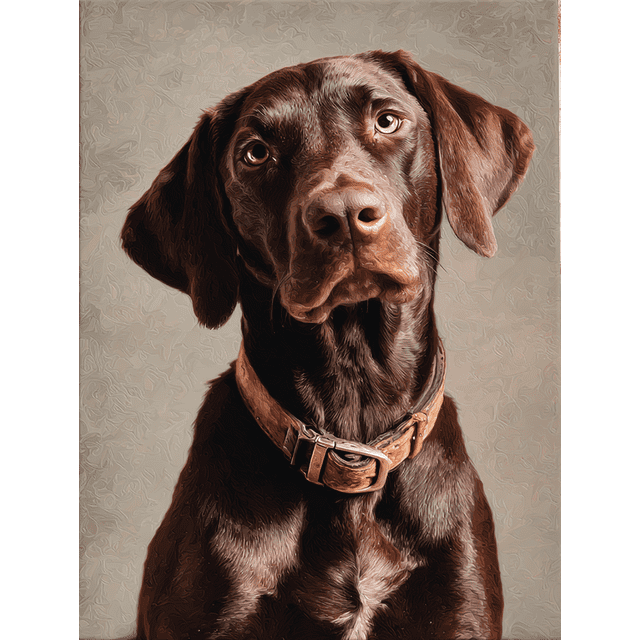 Qisvanset German Shorthaired Pointer Canvas Wall Art 15.75x11.81 Inches