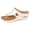 Beige, variant on Flip Flops for Women with Arch Support Slip On Platform Wedge Sandals Soft Sole Lightweight Slide Tong Sandal Red Size7.5