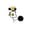 A002- Style B, variant on Interactive Cat Toys Halloween Themed Hanging Cat Toys for Indoor Cats Enrichment Holiday Door Decor Cat Ball Toys with Catnip 3X2 in