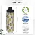 thumbnail image 3 of Yiaed Skull Snake Print Sports Insulated Kettle Bottle Reusable Stainless Steel Insulated Cup, Outdoor Portable Casual Stainless Steel Insulation Cup, 3 of 7