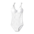 thumbnail image 6 of Women's Bali 8L10 Lace 'N Smooth Shaping Body Briefer (White 34C), 6 of 7