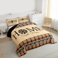 thumbnail image 3 of Homewish Retro Vintage Bedding Comforter Set 2pcs for Teens Adults,Cottage Cabin Twin Comforter Sets Microfiber,Geometric Plaid Grid Breathable Bedding Set,Breathable Home Decor,Reversible, 3 of 8