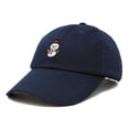 thumbnail image 4 of DALIX Mini Snowman Hat Ladies Womens Baseball Cap in Navy Blue, 4 of 6