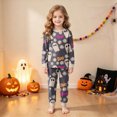 thumbnail image 5 of KPVEVIQ Kids Halloween Skeleton Pajamas Sleepwear Toddler Girls Boys Skull Halloween Pjs Sets,3-4 Y, 5 of 9