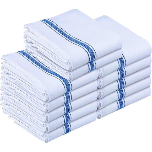 Toallas de cocina Utopia Towels azules [paquete de 12] 100% algodón