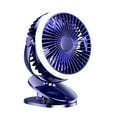 thumbnail image 1 of Clip Camping Fan with LED Light, 10000mAh USB Rechargeable Tent Fan, Remote Control for Outdoor, 1 of 9