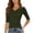 Army Green, variant on Half Sleeve T-Shirts for Women Summer Casual V Neck Fitted Going Out Tops Basic Blouses