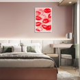 thumbnail image 2 of HAHDAXIA Retro Funky Lip Print Canvas Wall Art 70s Red Lip Print Fashion Art Poster Psychedelic Kiss Poster Print Painting Wall Decor for Living Room Bedroom Bar Summer House 12x16in Unframed, 2 of 7