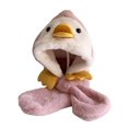 thumbnail image 1 of Children Hat Cartoon Penguin Shape Double Fleece Soft Texture Keep Warm Plush Winter Hat for Outdoor, 1 of 10