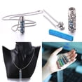 thumbnail image 3 of 2023 New Aromatherapy Jewelry Necklaces Essential Oil Diffuser Necklace Stainless Steel Open Locket Aroma Scent Perfume Necklace, 3 of 5