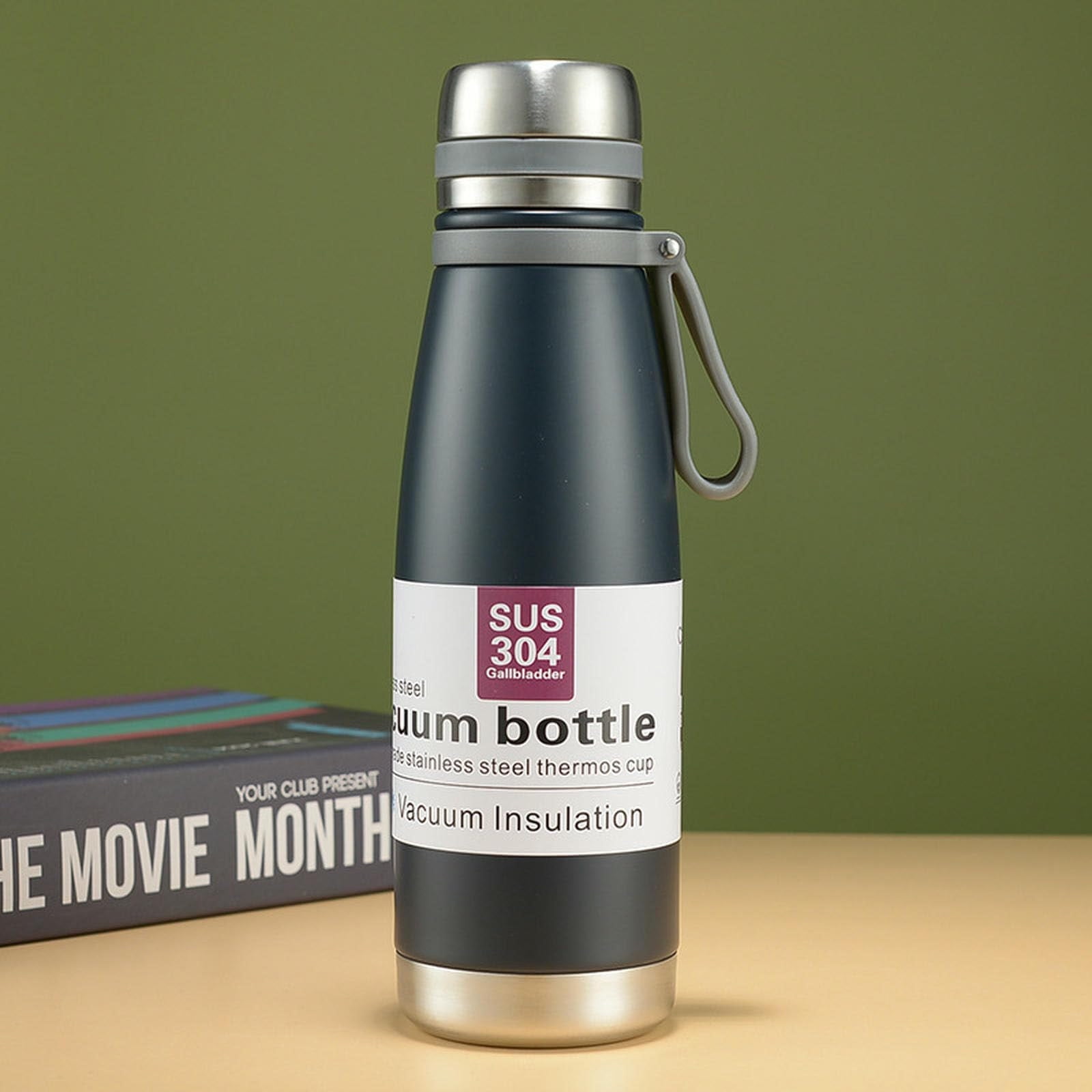 304 Stainless Steel Insulated Water Bottle Large Capacity Outdoor Travel Household Full Steel Cup