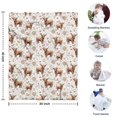 thumbnail image 4 of White Highland Cow Flower Butterfly Pattern Blanket,Comfortable Soft Flannel Throw Blanket,All Season,Warm Lightweight Blankets for Sofa Bed Couch Living Room Chair,30"x40", 4 of 4