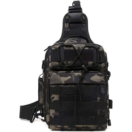TESNN Tactical Sling Poitrine Pack Molle Daypack Mini Sac à Dos Assault ...