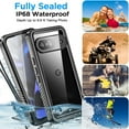 thumbnail image 5 of KOMI for Google Pixel 8a Case Waterproof, Clear Water Proof Shockproof Dustproof Snowproof Full Body Rugged Transparent Underwater Phone Case Built-in Screen Protector, 5 of 5