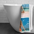 thumbnail image 4 of AISENIN Personalized Picture Towel Custom Towel with 1-4 Photo Collages Beach Towels Printed with Text Image Photo Personalized Gift, 4 of 6