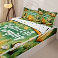 thumbnail image 3 of Erosebridal Happy Camping Zipper Twin Comforter Sets with Fitted Sheet and 2 Pillowcases,Rustic Camper Adventure Themed Zipper Bedding Set For Boys,Polkadot Reversible,4pcs, 3 of 7