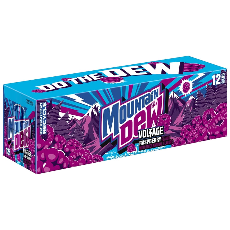 DEW七点セット Mountain Dew Voltage Berry & Citrus Soda Pop, Raspberry Ginseng