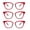 WINE RED, variant on EYE ZOOM 3-Pack Ladies Cat Eye Reading Glasses, Plastic Frame Fashion Readers for Women, Multi-Color +2.00