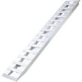 thumbnail image 3 of Heavy-Duty Ramps with Top Hook Attaching End, Universal Loading Ramp for Motorcycle, Tractor, ATV/UT 84" X 14" 6600 LBS 1 Pair 2 Ramps Silver Aluminum, 3 of 4