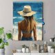 thumbnail image 4 of Qisvanset Framed Canvas Wall Art 12x16 Inch New Mercies Blue Coastal Apartment Bible Art, 4 of 5