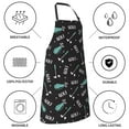 thumbnail image 5 of Pofeuu Golf Bags And Balls Print Waterproof Apron with Pockets Adjustable Cooking Aprons Kitchen Bib for Baking Household Cleaning, 5 of 8