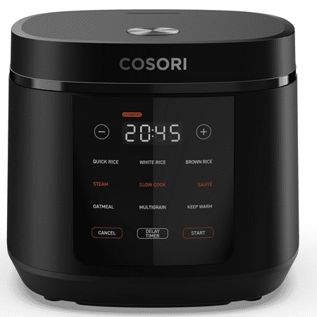 Cosori - 5.0-Quart Rice Cooker - Black