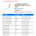thumbnail image 2 of A/C Liquid Hose - Compatible with 2008 - 2012 Ford Escape 2009 2010 2011, 2 of 2