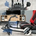 thumbnail image 6 of VIVO Racing Simulator Cockpit, Wheel Stand, Reclining Seat, Gear Mount, Shelves, 6 of 8