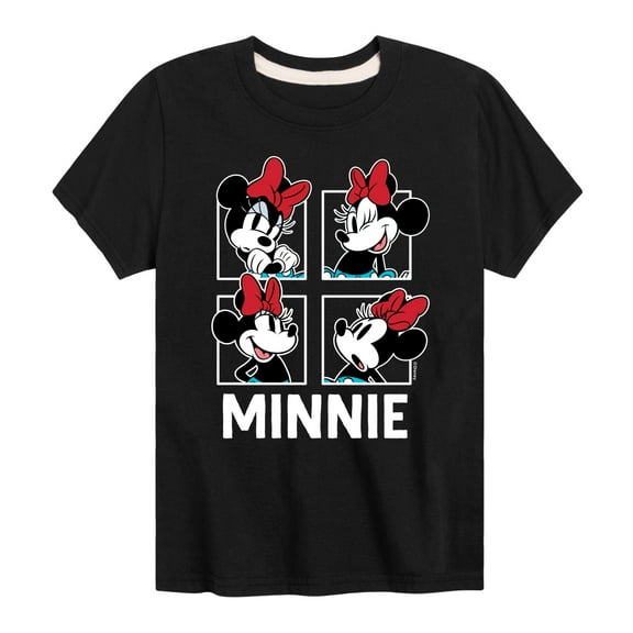 Mickey & Friends - Minnie Grid - Toddler And Youth Short Sleeve Graphic T-Shirt