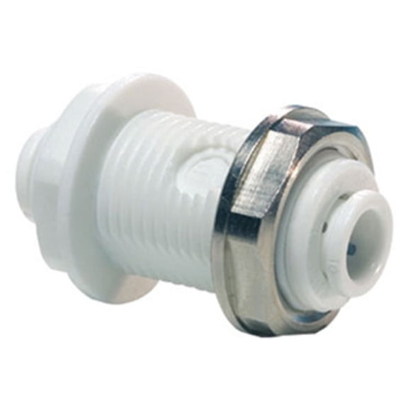 John Guest Bulkhead Union Polypro - 1/4