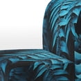 thumbnail image 4 of Designart "Whimsy Among Turquoise Ferns I" Blue Ferns Upholstered Accent Chair - Modern Arm Chair For Living Room, 4 of 7
