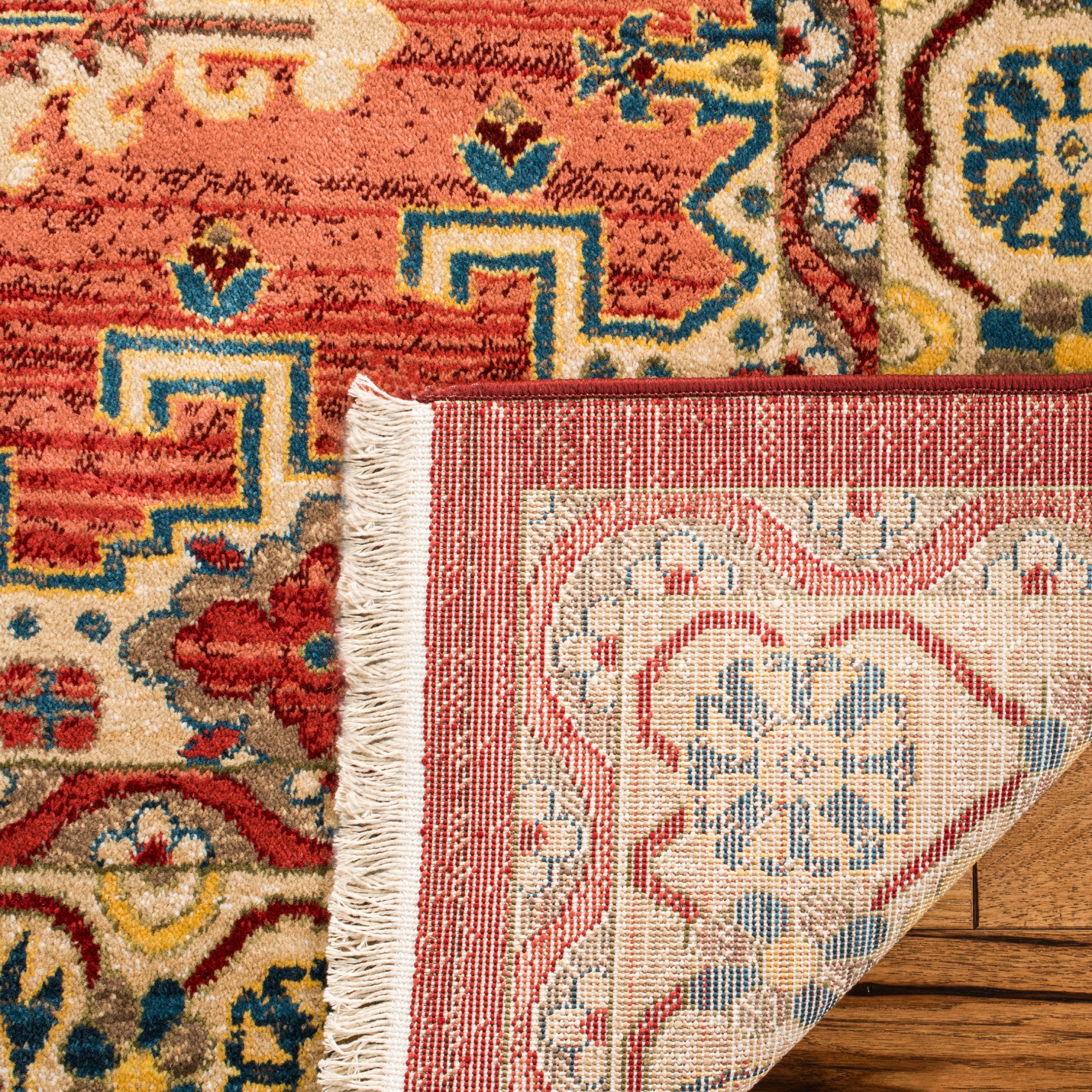 SAFAVIEH Kashan Pemala Oriental Area Rug, Red/Ivory, 5'1" x 7'5"