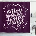 thumbnail image 1 of Ambesonne Saying Shower Curtain, Motivation Boost Phrase, 69"Wx84"L, Pale Mauve and Purple, 1 of 3