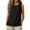 #02-Black, variant on Women Linen Vests Plain Tank Tops Summer Sleeveless T Shirts Crewneck Tee Casual Tanks Tunic Fashion Undershirt Stretchy Tank Top Office Work Loose Shirt Solid Color Vest
